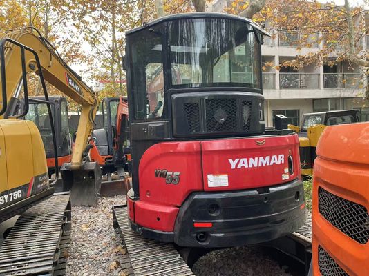 Αρχική Ιαπωνία Χρησιμοποιείται Yanmar Vio55-5B Μίνι Εκσκαφέας με EPA κινητήρα/Χρησιμοποιείται Kubota Μίνι Εκσκαφέας προς πώληση