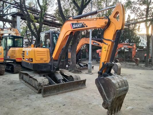 2020 Χρησιμοποιούμενος SANY SY60C-9 Mini Crawler Excavator Αρχικό χρώμα