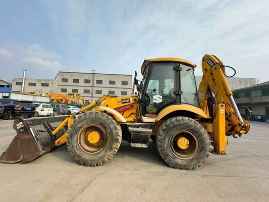 Αρχική Βρετανία Χρησιμοποιημένη JCB 4CX Backhoe Loader με τέσσερις σε ένα κουβά / Χρησιμοποιημένη JCB Backhoe Loader καυτή πώληση