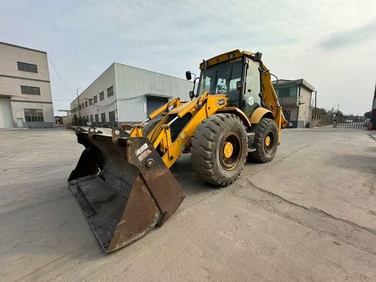 Αρχική Βρετανία Χρησιμοποιημένη JCB 4CX Backhoe Loader με τέσσερις σε ένα κουβά / Χρησιμοποιημένη JCB Backhoe Loader καυτή πώληση