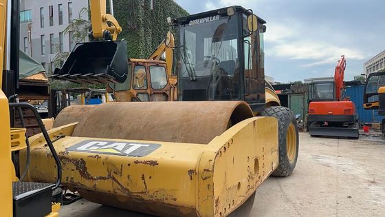 Αρχικό χρώμα Χρησιμοποιούμενη Caterpillar CS-683E Single Drum Road Roller Σε εξαιρετική κατάσταση
