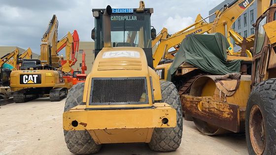 Αρχικό χρώμα Χρησιμοποιούμενη Caterpillar CS-683E Single Drum Road Roller Σε εξαιρετική κατάσταση