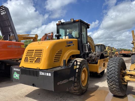 Χρησιμοποιήθηκε XCMG XS202J Single Drum Road Roller με Sheepfoot με φθηνή τιμή