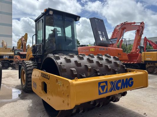 Χρησιμοποιήθηκε XCMG XS202J Single Drum Road Roller με Sheepfoot με φθηνή τιμή