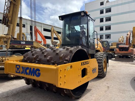 Χρησιμοποιήθηκε XCMG XS202J Single Drum Road Roller με Sheepfoot με φθηνή τιμή