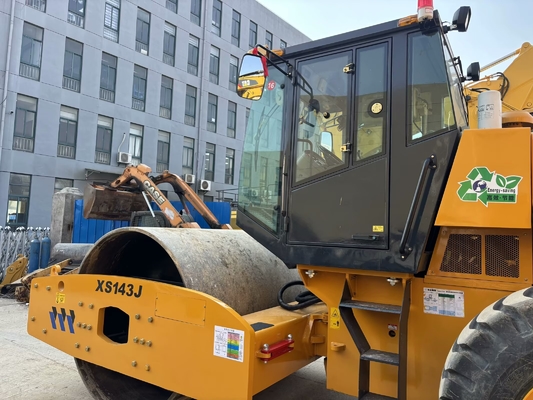 Χρησιμοποιήθηκε XCMG XS143J μονό τύμπανο 14 τόνων τροχονόμος σε εξαιρετική κατάσταση