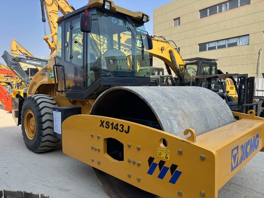 Χρησιμοποιήθηκε XCMG XS143J μονό τύμπανο 14 τόνων τροχονόμος σε εξαιρετική κατάσταση
