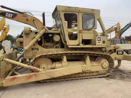 Δυνατή μεταχειρισμένη Caterpillar D7G Dozer Ενέργεια 6 Way Blade